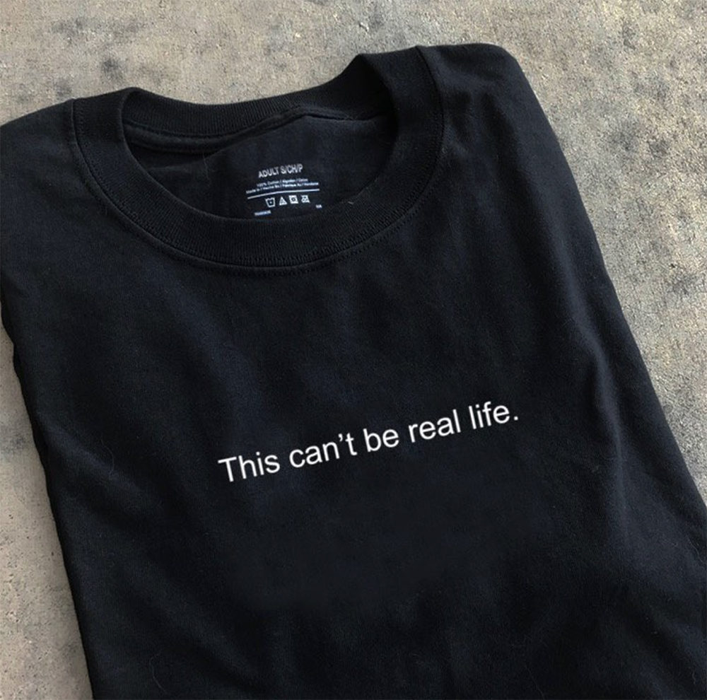 Can't be life Black color shirt design by KYC