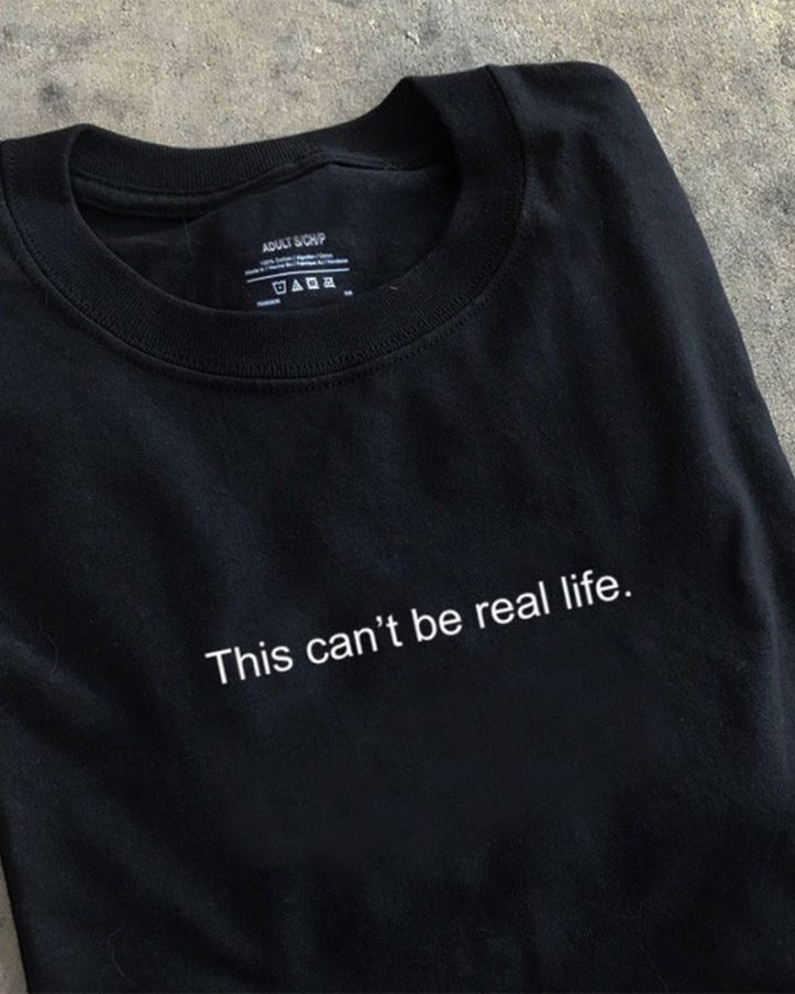 Can't be life Black color shirt design by KYC