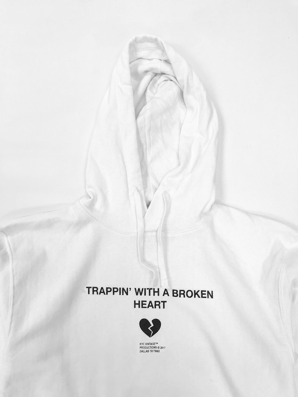 hoodie with broken heart