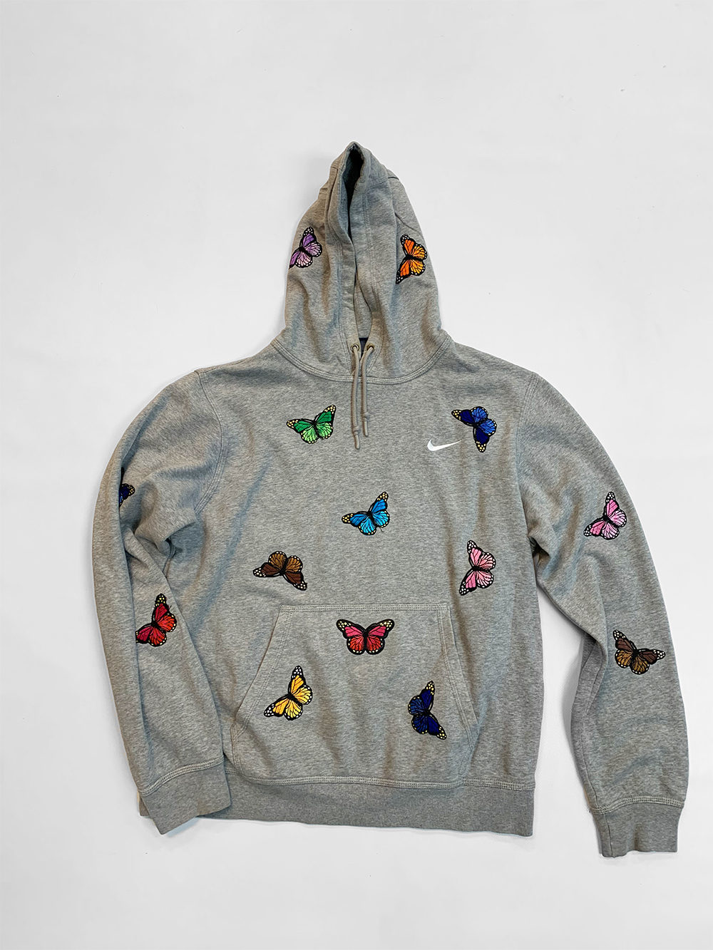 Nike Butterflies Grey Hoodie (All Sizes 