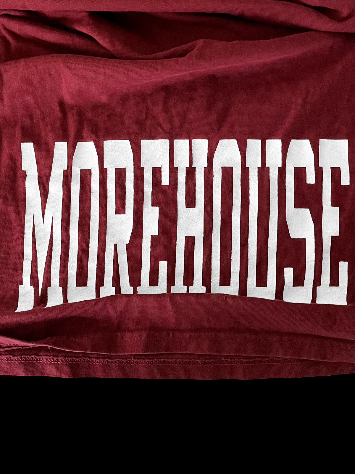 VINTAGE MOREHOUSE “SPELLOUT” RUSSELL TEE SHIRT LARGE – KYC Vintage